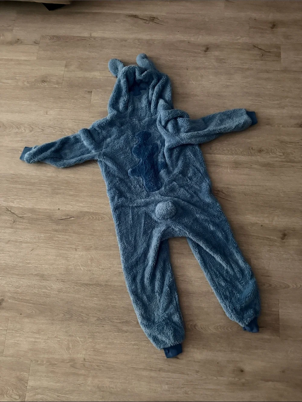 Stitch Disney Store Kids Plush One-Piece Costume in Blue with Character Hood - 7